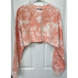 BabyBoo Medium NWT "Peach Tie dye crop jumper" sweatshirt